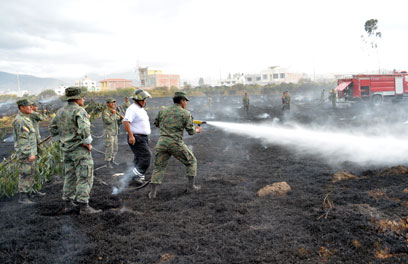 Más de 1.000 miembros de FF.AA. colaboran en extinción de incendios en todo el país