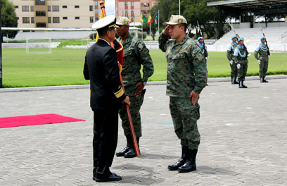 Ceremonia militar de despedida al contingente MAHRGEC I