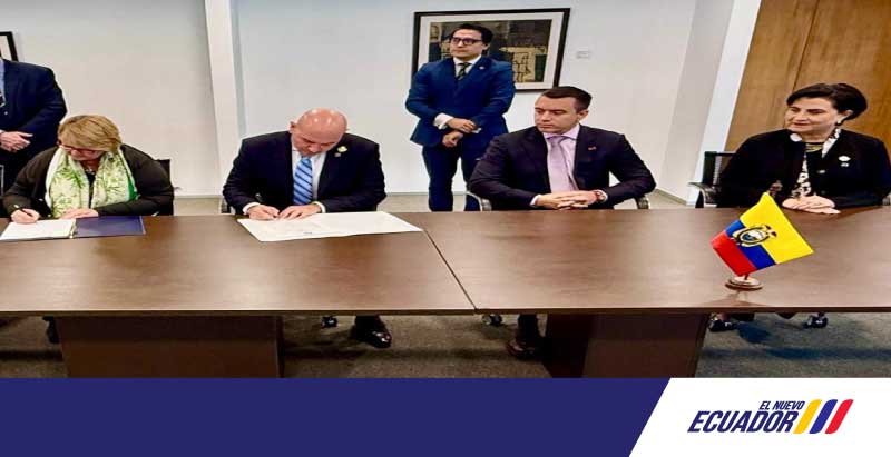 Gracias a gestiones del presidente de la República del Ecuador, Daniel Noboa Azin, se firmó un acuerdo de intención entre los ministerios de Defensa Nacional de Ecuador y Uruguay, con el propósito de promover la cooperación en defensa y fortalecer la seguridad en ambos países.